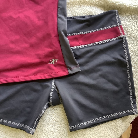 Nordic track exercise top & shorts L XL NICE! - Picture 3 of 6